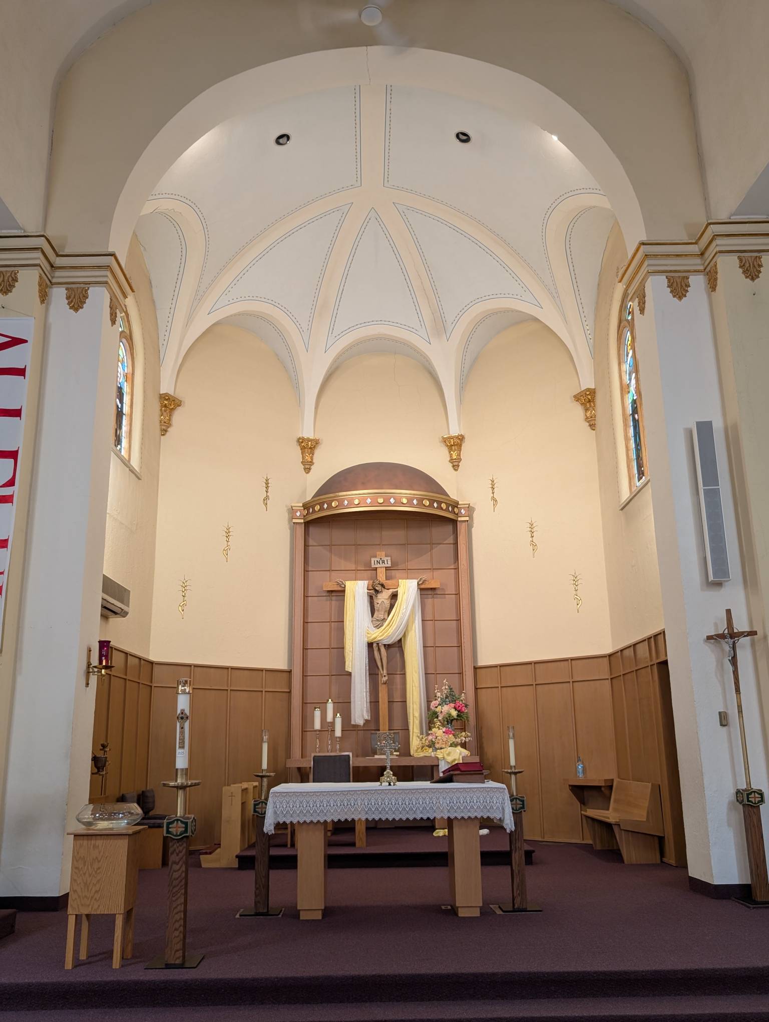 Renovations in Sacred Heart Church in Adams, MN